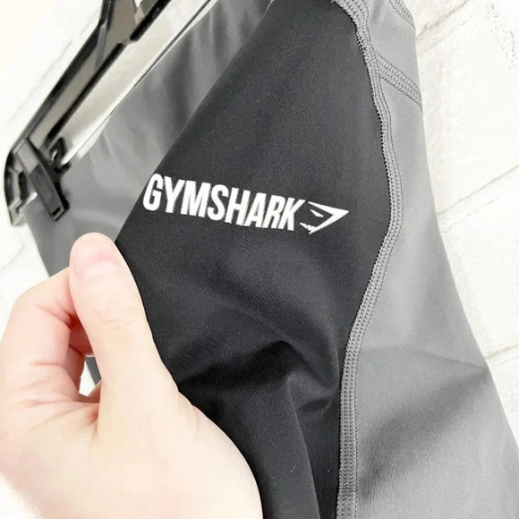 Gymshark Black & Gray High Rise Athletic Leggings Women's Size Small - Picture 4 of 8